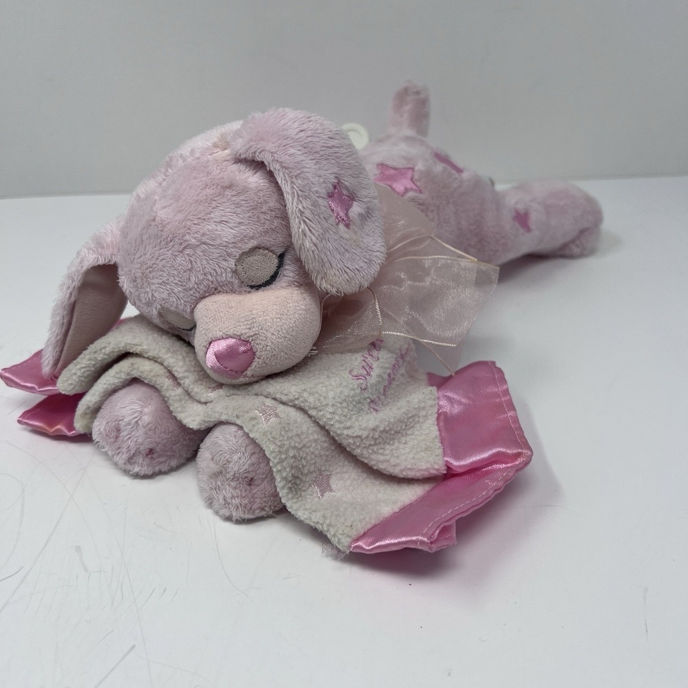 First & Main Puppy Dog Plush Musical Brahms‎ Lullaby Wind Up Stuffed Animal Baby